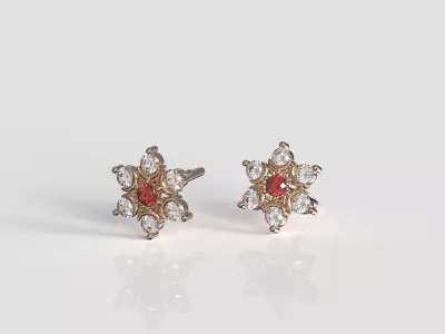 minimal and cute earring s 3D print model