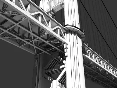 Golden Gate Bridge 3D model