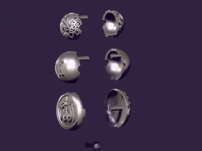 Muslim rosary Tasbih beads for casting in silver 3D print model