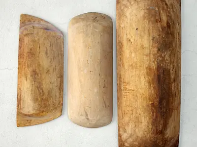 Antique Dough Bowls 2 3D model