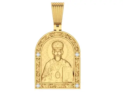 Saint Nicholas pendant 3D model