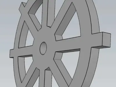 Mechanical Gear Wheel For Engineering Work 3D model