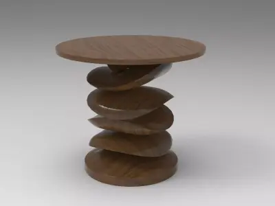 Kuppa Side Table Low-poly 3D model