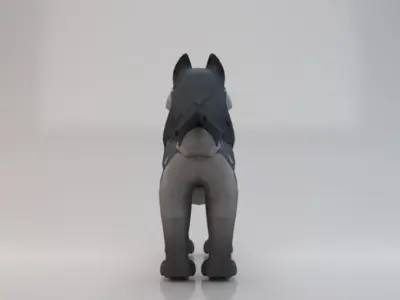 3D Wolf  Low-poly 3D model