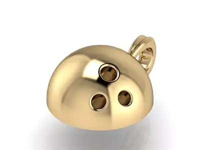 Bowling Ball Pendant  3D print model