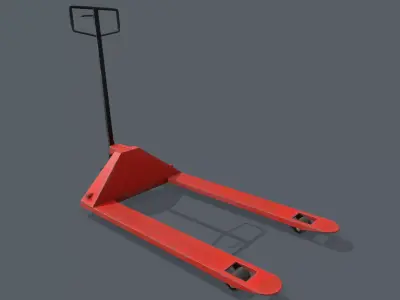 Pallet Jack GameReady Low-poly 3D model