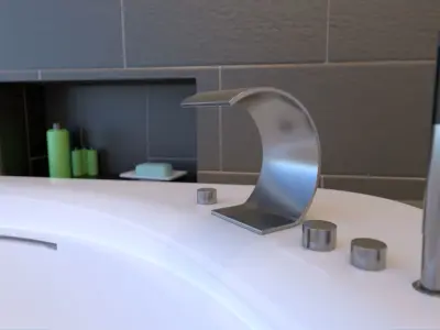 Large Bathroom 3D model