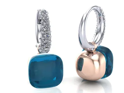 Nudo Classic Earrings 3D print model