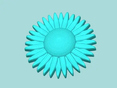 Sunflower 11 - Silicone Mold Maker - Template 3D print model
