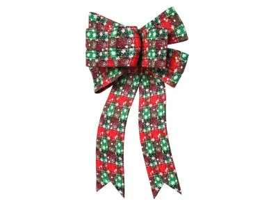 Christmas Bow Ribbon 17 Low-poly 3D model