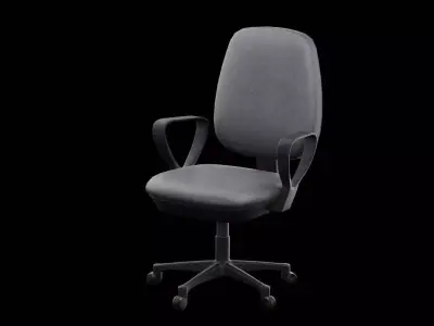 Desktop Office Chair Low-poly 3D model