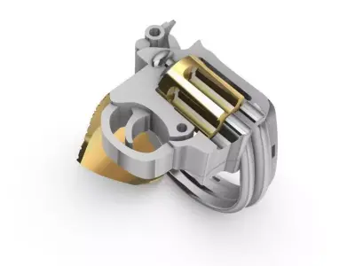 Revolver Gun Ring  3D print model