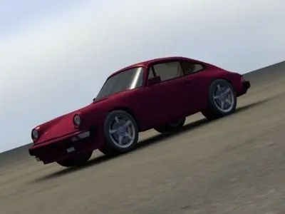 Porsche 911 Low-poly 3D model