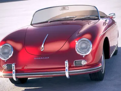 Porsche 356 Speedster 1955 3D model
