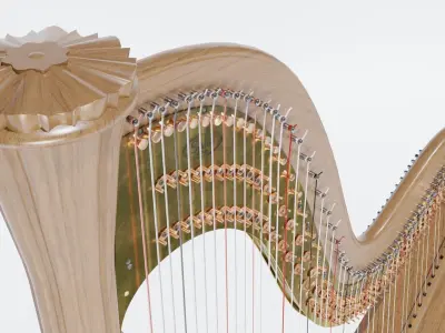 Salvi Harp Diana 3D model