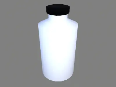 Medicine Bottle Low-poly 3D model