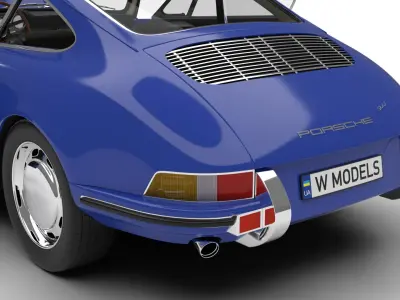 Porsche 911 1964 HQ 3d model  3D model