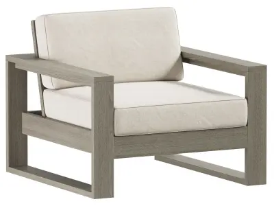 Portside outdoor lounge chair 3D model