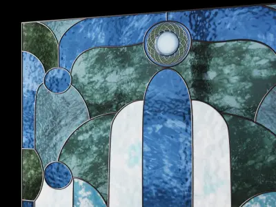 Stained Glass Window 3D model