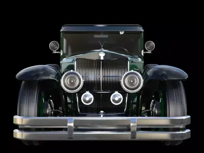 VintageCar Low-poly 3D model