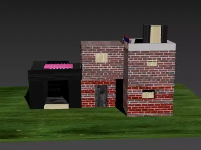 Squad house model 3D model
