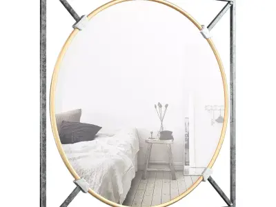 Shultis Oversized Decorative Wall Accent Mirror VARK4036 3D model