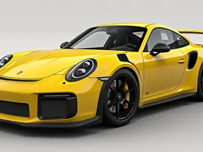 Porsche 911 GT3 RS 992 3D Model Low-poly 3D model