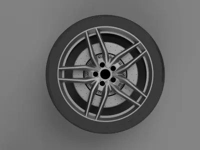 Audi R8 V10  tire  3D model