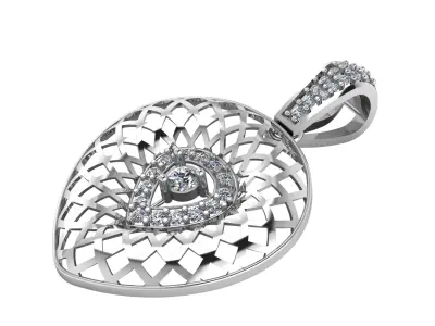 LUXURY FILIGREE PENDANT3D PRINTABLE MODEL  3D print model