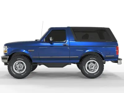 Generic Bronco 1992 suv Basic Models  3D model
