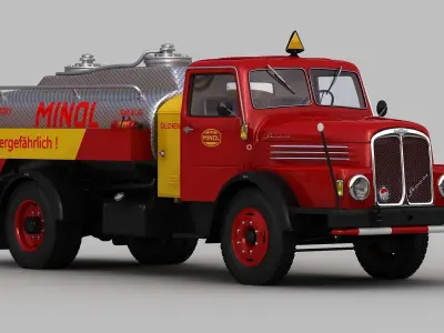 IFA S4000-1 Tank Truck MINOL 3D model