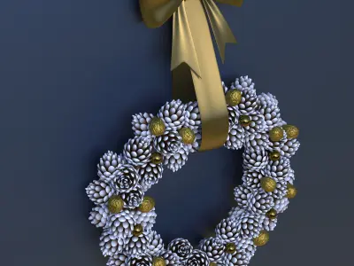 Christmas Wreath 3D model