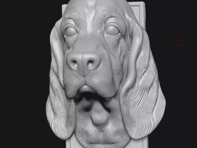Basset Hound 3D print model
