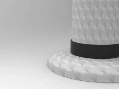 Hat Stool Low-poly 3D model purchase