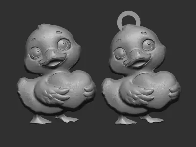 valentines day  cute duck decor  3D print model