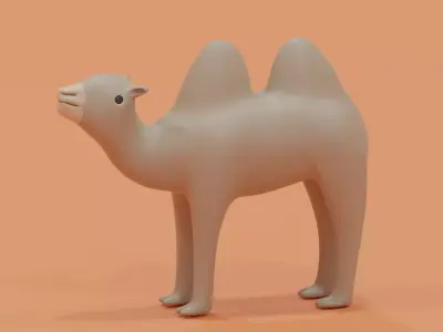 Cartoon Camel 3D model