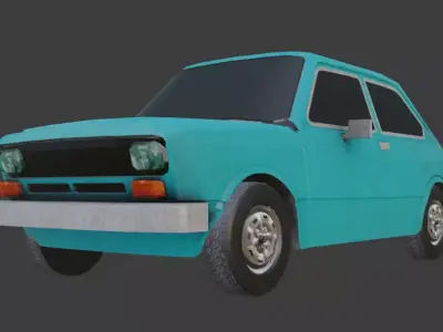 Fiat 147 Low-poly 3D model