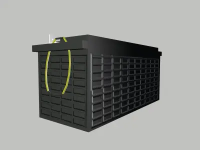 Battery Low-poly 3D model