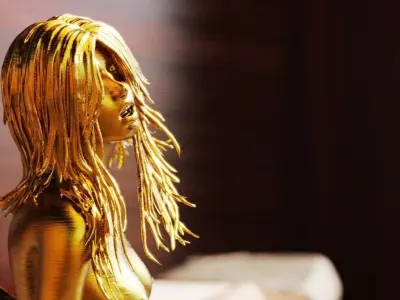 Impaled girl 3D print model