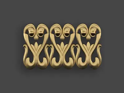 5 Borders Ornamental Pack 10 3D model
