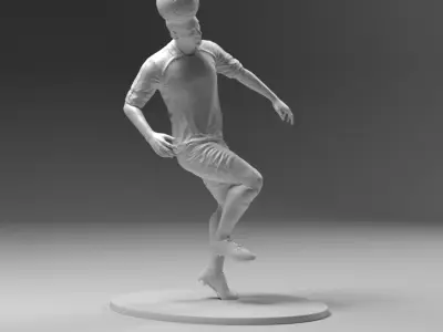 Footballer 03 Headstrike 02 Stl 3D print model