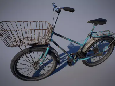Bicycle Low-poly 3D model by silvertm from CGTrader