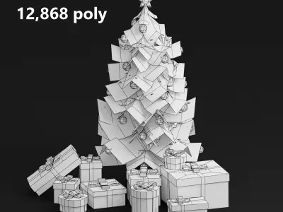 Christmas Tree G36 Low-poly 3D model