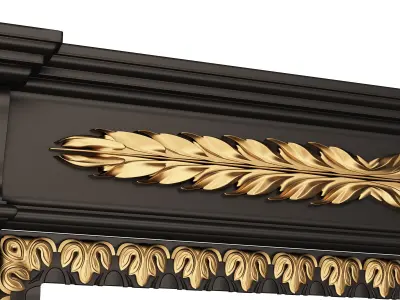 Classic Fireplace 02 Low-poly 3D model