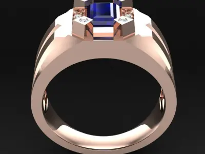 Luxury Men Rings Designs 4MR039 3D print model