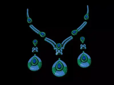 Indian Traditional Necklaces 3D print model