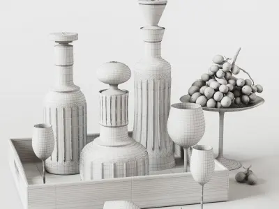 Kitchen Decorative set 042 3D model