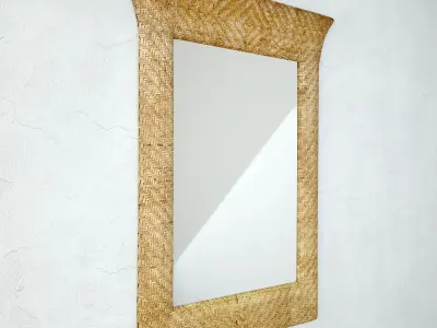 Vintage Woven Mirror 3D model