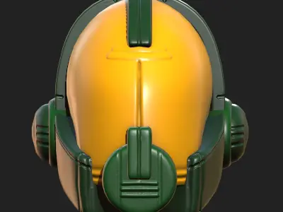 Helmet plastic mask protection pollution ball shaped Low-poly  Low-poly 3D model shop