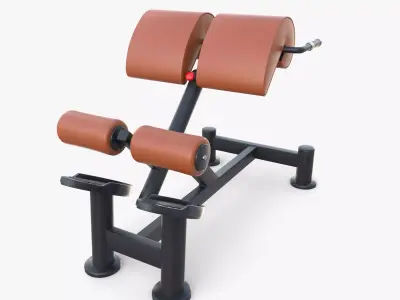 Hyperextension bench 3D model